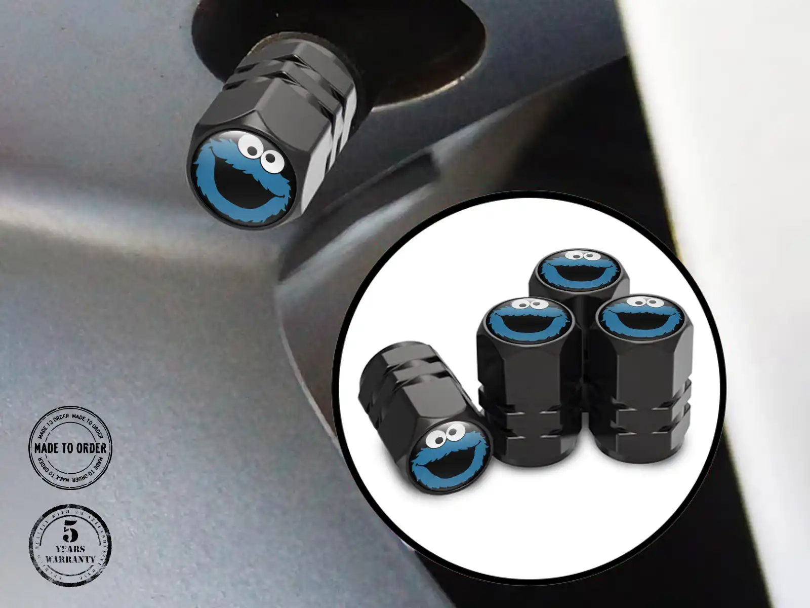 Tire Valve Caps Cars Luxury Look